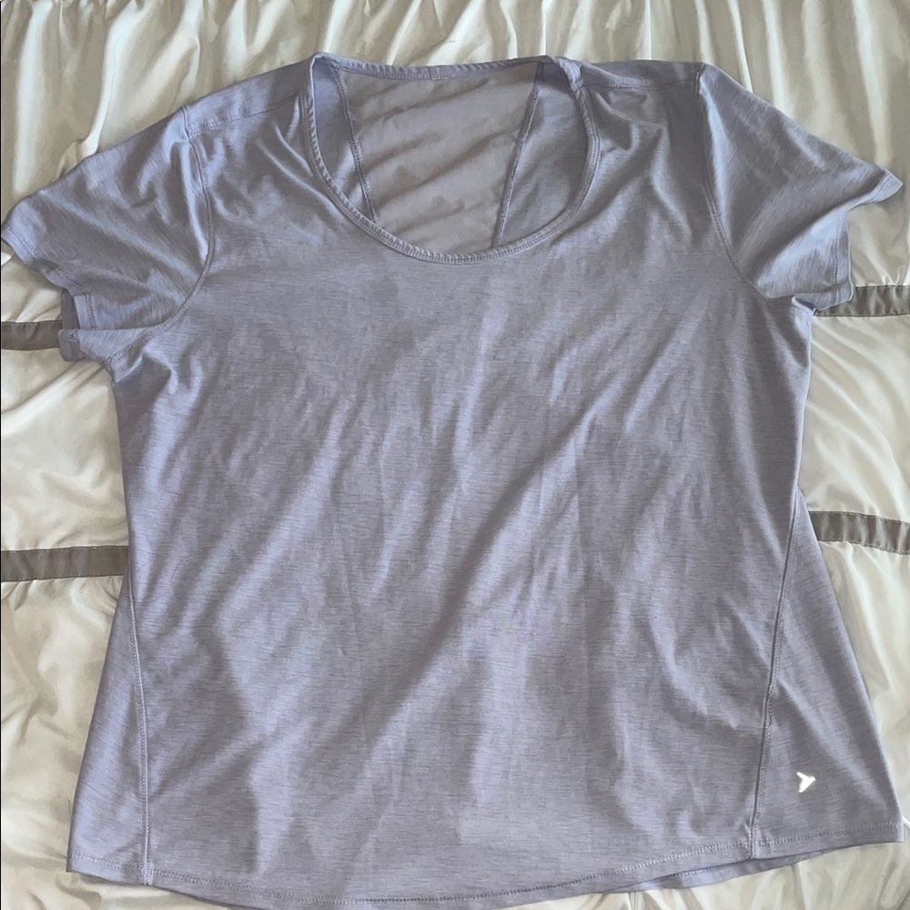 Old Navy Women's Light Gray Short Sleeve Tee